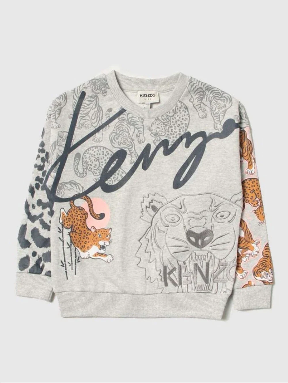 Kenzo Kid's Tiger Print Sweatshirt Size 12 NWT